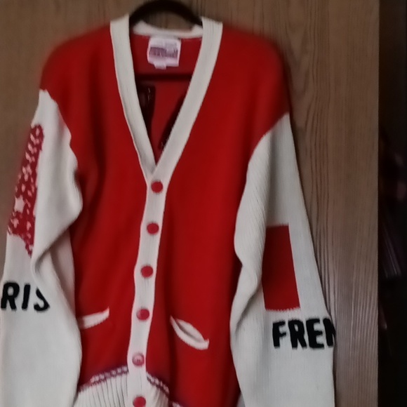 Paris 🗼 vintage RARE ET VOUS 80'S SWEATER NWOT - Picture 8 of 8